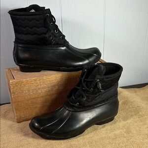 Sperry Black Winter & Rain Boots